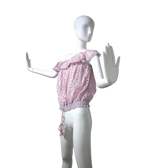 Barok Paris Women's XL Whimsical Fairycore  Eyelet Lace  Crochet Romantic Top - Picture 8 of 15